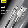 Baseus Cafule Metal Data Cable USB to Type-C 66W 2m Black (CAKF000201) - зображення 7