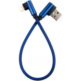   DENGOS USB to Lightning 0.25m Blue (NTK-L-UG-SHRT-SET-BLUE)