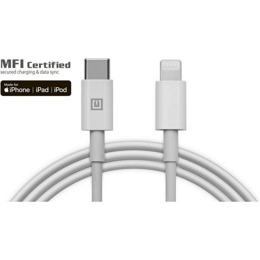 REAL-EL USB Type-C to Lightning 2m MFI TPE White (EL123500058) - зображення 1