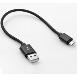   DENGOS USB Type-A - MicroUSB 0.25m Black (NTK-M-SHRT-BLACK)