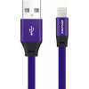 Awei CL-97 Lightning cable 1m Blue - зображення 1