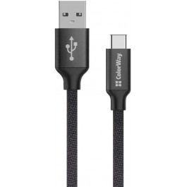   ColorWay USB/Type-C Black 2m (CW-CBUC008-BK)