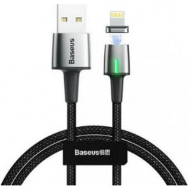   Baseus Zinc Magnetic Cable USB For iP 1.5A 2m Black (CALXC-B01)