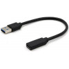 Cablexpert USB 3.0 For Type-C 0,15M Black (A-USB3-AMCF-01) - зображення 1