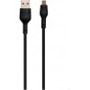 XO NB55 MicroUSB 2,1A 1m Black (115190) - зображення 1