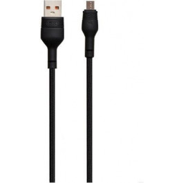   XO NB55 MicroUSB 2,1A 1m Black (115190)