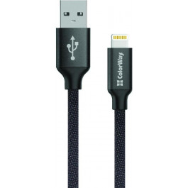   ColorWay USB 2.0 AM to Lightning 1.0m black (CW-CBUL004-BK)