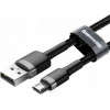 Baseus Cafule Cable USB For Micro 2.4A 0.5M Gray+Black (CAMKLF-AG1) - зображення 3