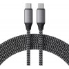 Satechi USB-C to USB-C 100W Charging Cable Space Gray 2m (ST-TCC2MM) - зображення 1