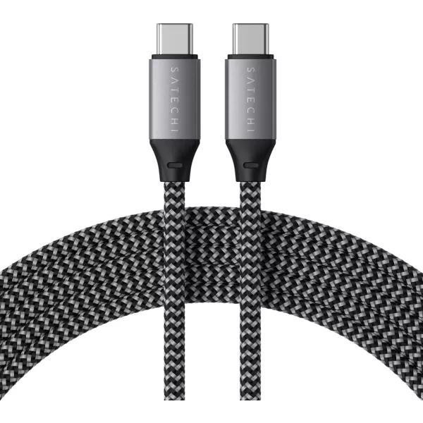 Satechi USB-C to USB-C 100W Charging Cable Space Gray 2m (ST-TCC2MM) - зображення 1