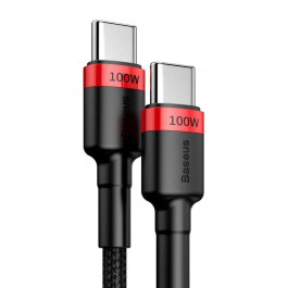   Baseus Cafule Flash Charging Cable for Type-C PD 2.0 100W 1m Red/Black (CATKLF-SC91)