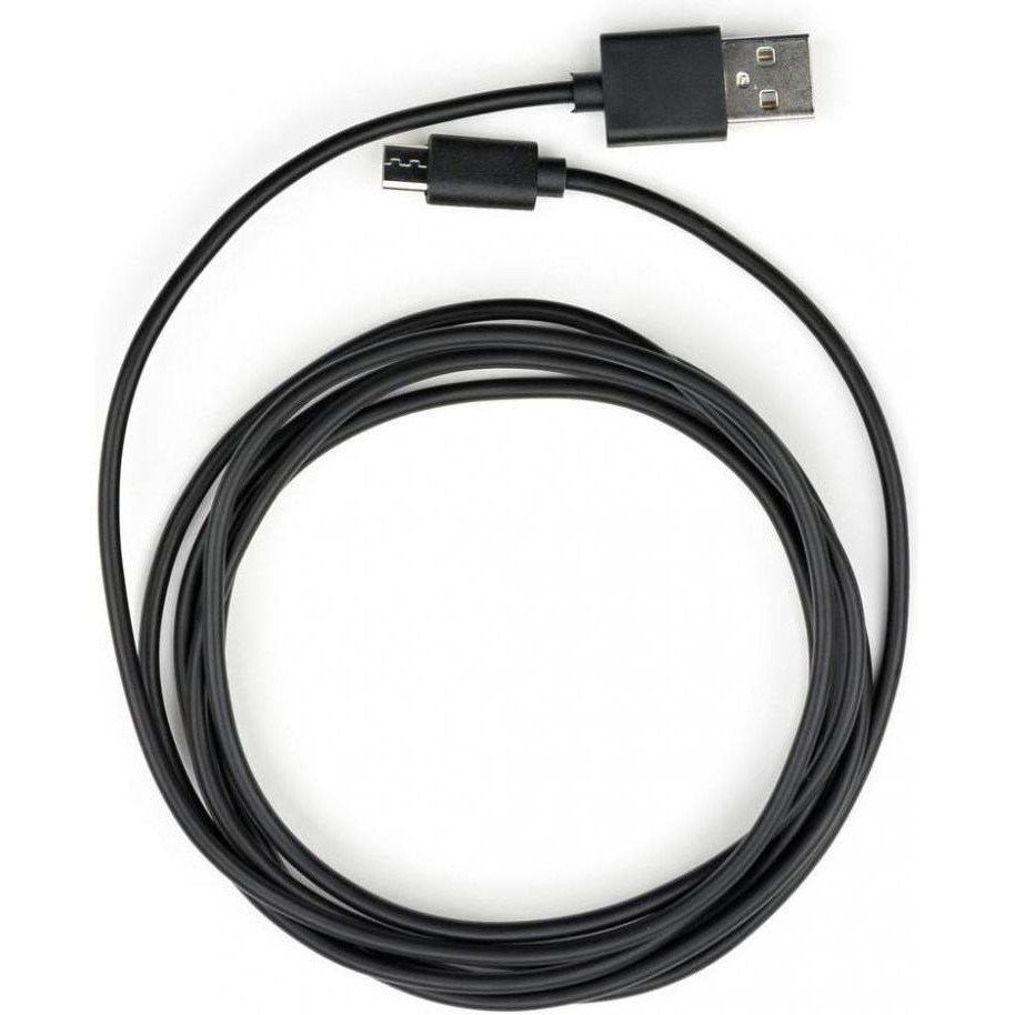 Vinga USB 2.0 AM to Micro 5P PVC 1.8m black (VCPDCM1.8BK) - зображення 1