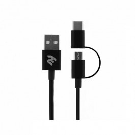   2E microUSB + Type-C 1m Black (2E-CCMTAB-BL)