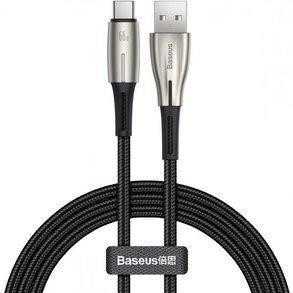 Baseus Water Drop-shaped Lamp SuperCharge Cable For Type-C 2m Black (CATSD-N01) - зображення 1