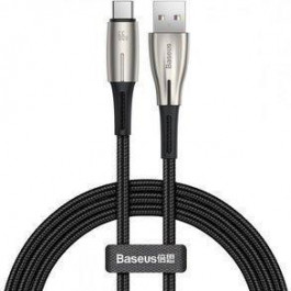   Baseus Water Drop-shaped Lamp SuperCharge Cable For Type-C 2m Black (CATSD-N01)