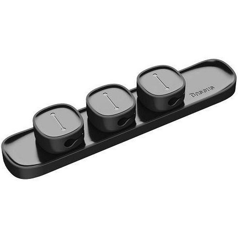 Baseus Peas Cable Clip Black (ACWDJ-01) - зображення 1