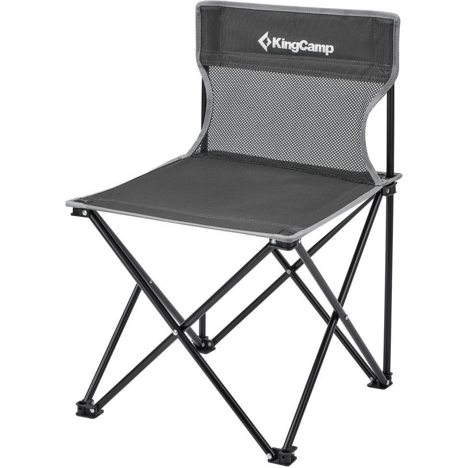 KingCamp Compact Chair in Steel M Black/Grey (KC3832_blackgrey) - зображення 1