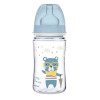 Canpol babies Бутылочка антиколиковая 240 мл PP Easystart Bonjour Paris синяя (35/232_blu) - зображення 1