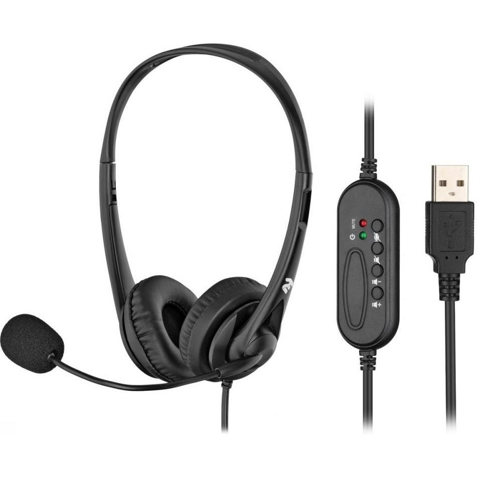 2E CH11 On-Ear USB Black (2E-CH11SU) - зображення 1