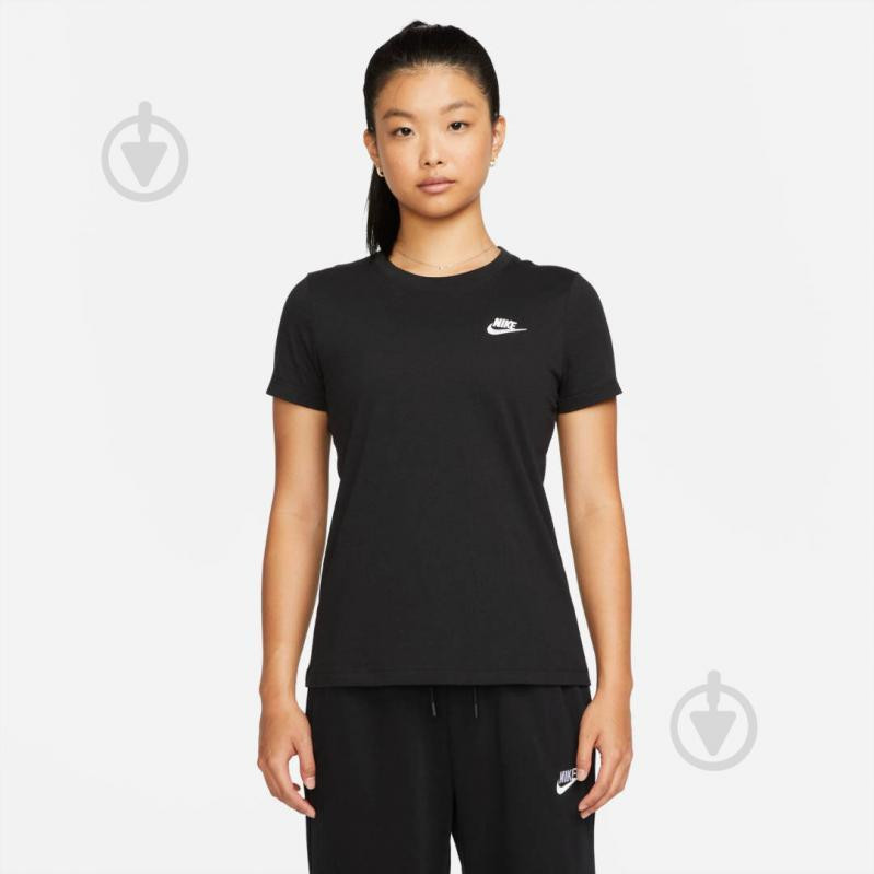 Nike Футболка  W Nsw Club Tee DN2393-010 XS (195243067030) - зображення 1