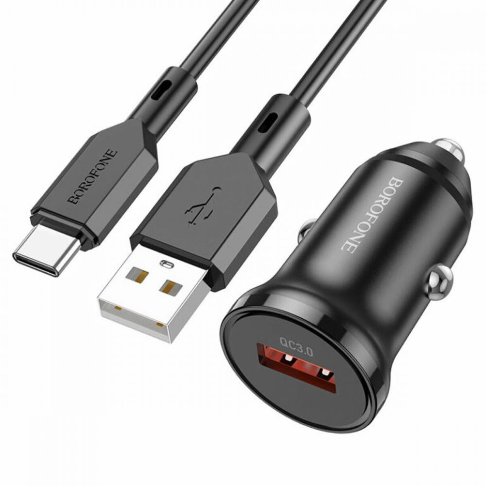 Borofone BZ18 + USB Type-C Black - зображення 1