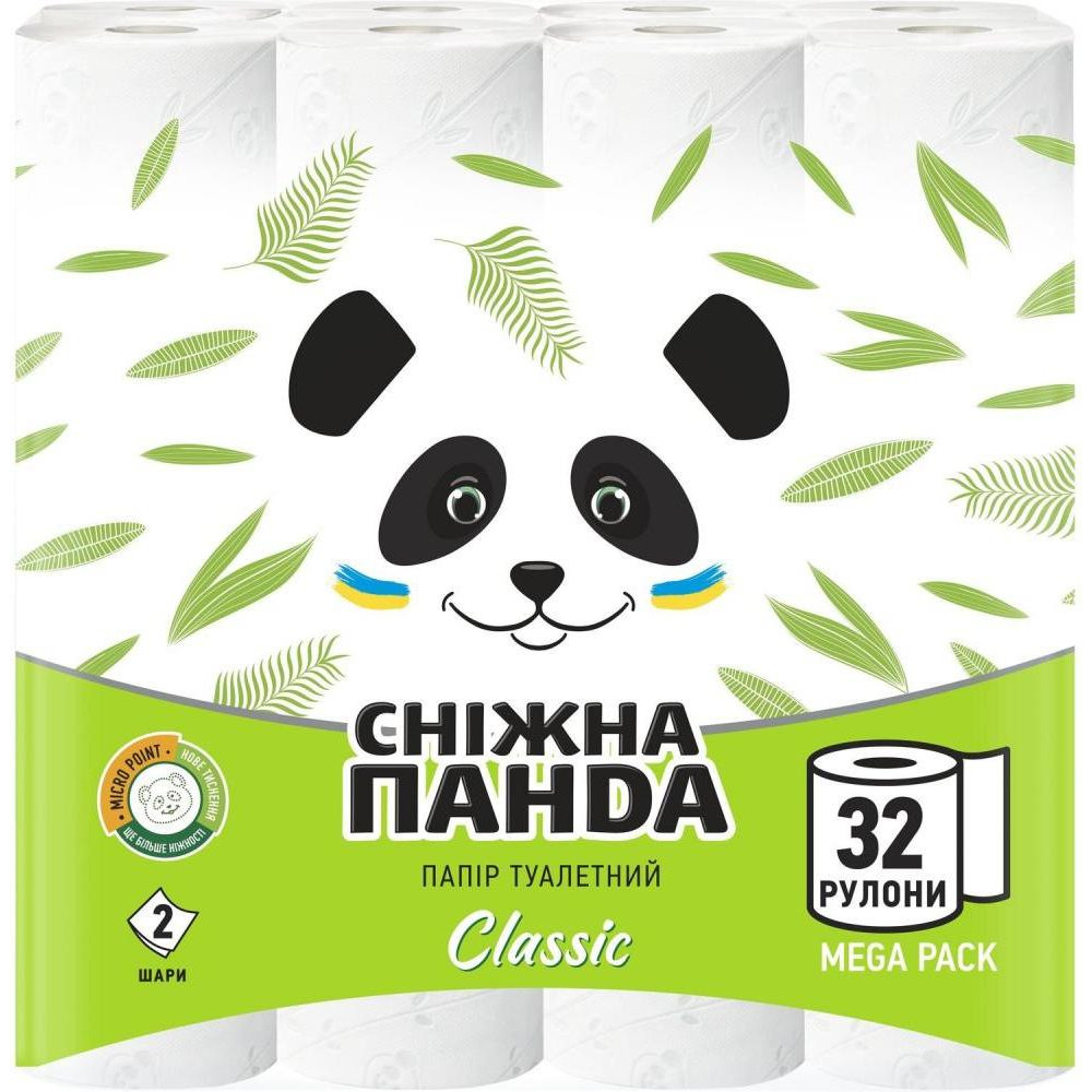 Сніжна Панда Туалетная бумага  Классик двухслойная 32 шт. (4820183971593) - зображення 1