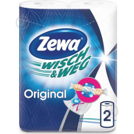   Zewa Бумажные полотенца Wisch&Weg Original, 2 рулона (4006670363151)