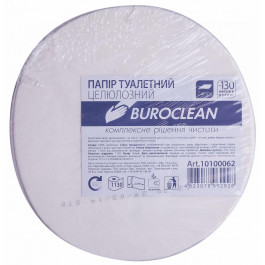   Buroclean Туалетная бумага целлюлозная двухслойная на гильзе 130 м Белая (10100062) (TPAPER-BURC-10100062)