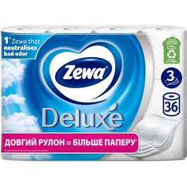   Zewa Туалетний папір  Deluxe тришаровий 36 рулонів (7322541299907)