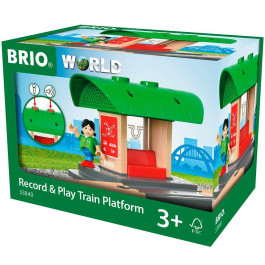   Brio Мини станция для железной дороги  со звукозаписью (33840)