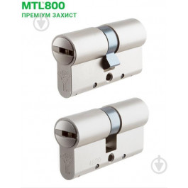   Mul-T-Lock MTL800 MT5+ 45x45 ключ-ключ 90 мм никель сатин