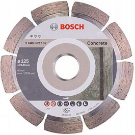   Bosch Диск отрезной алмазный по бетону Bosch 125x22,23x1,6 (2608602197)