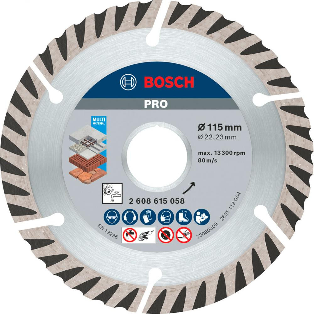 Bosch 10 алмазних дисків  Standard for Universal 115x22,23 мм - зображення 1