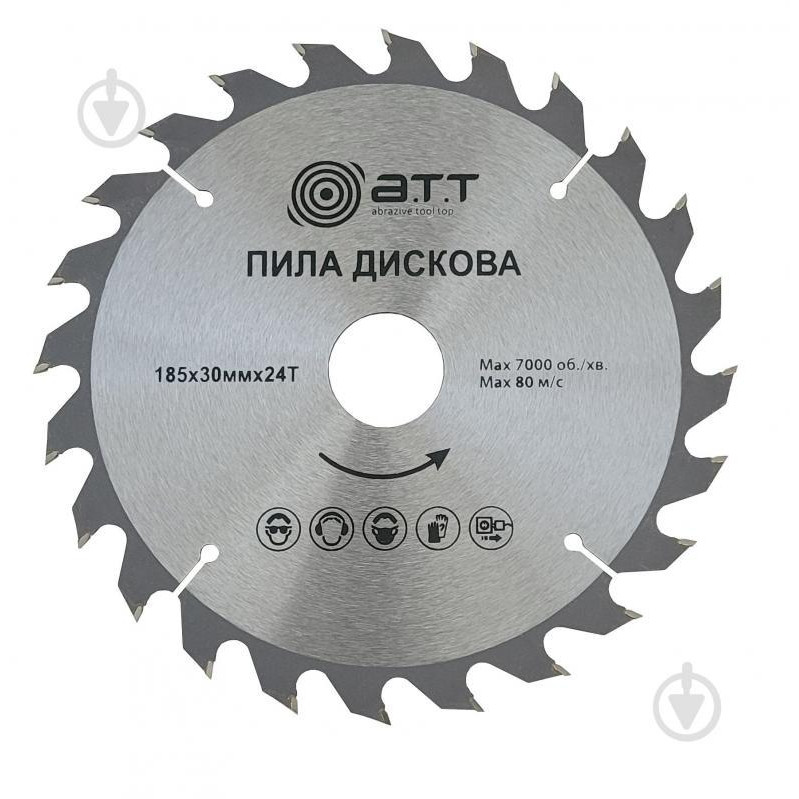 A.T.T. Пиляльний диск 185x30x1.7 Z24 - зображення 1