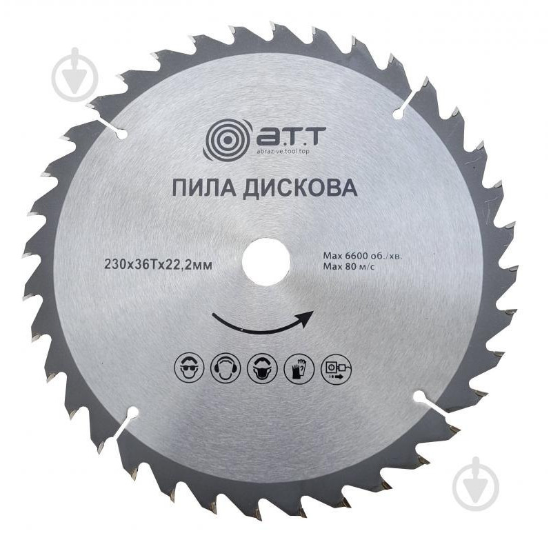 A.T.T. Пильный диск 230x22.2x1.7 Z36 - зображення 1