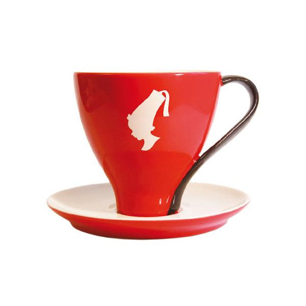 Julius Meinl Чашка з блюдцем Меланж  120 мл червона (5509025) - зображення 1