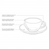 Loveramics Чашка и блюдце для латте Egg Cafe Latte Cup & Saucer (Black) (300 мл) - зображення 2