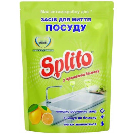   Splito Засіб для ручного миття посуду  дой-пак з ароматом лимона 0,5л (4820049383560)