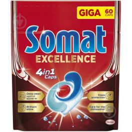   Somat Таблетки для миття посуду  Exellence 60 капсул (9000101550504)