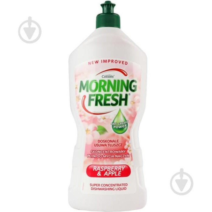 Morning Fresh Засіб для ручного миття посуду Raspberry Apple 0,9л (8571038678) - зображення 1