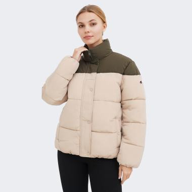 Champion Бежева жіноча куртка  hooded polyfilled jacket cha117574-ASG/FON S - зображення 1