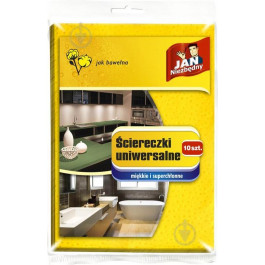   Jan Niezbedny Набір серветок універсальні  34х45 см см 10 шт./уп. жовтий (5900536267715)