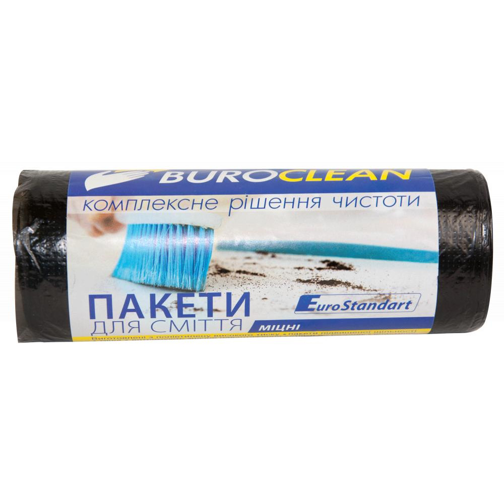 Buroclean Пакети для сміття  EuroStandart Міцні 60 л 40 шт Чорні (10200036) - зображення 1