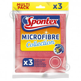   Spontex Серветка універсальна Multi Pack3 мікрофібра 3 шт. 20х17,5см 3 шт. / Уп. / в асортименті (3384121223