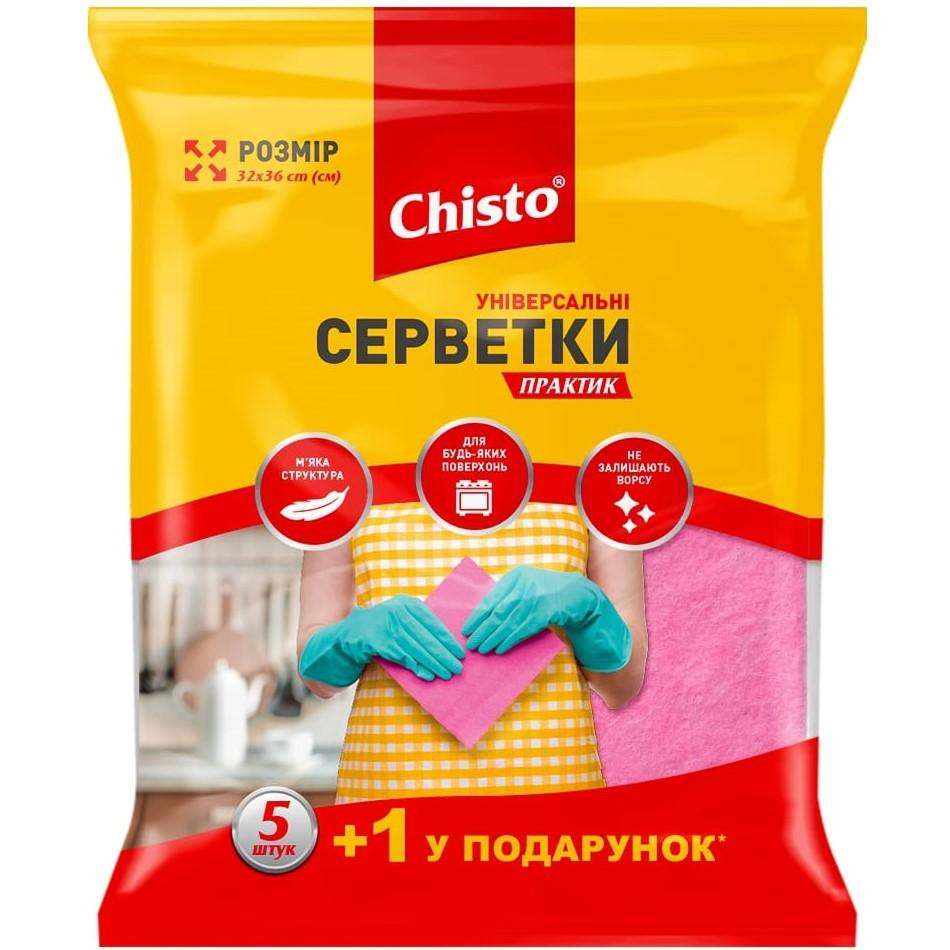 Chisto Салфетки универсальные Практик, 5+1 шт. (4823098407911) - зображення 1