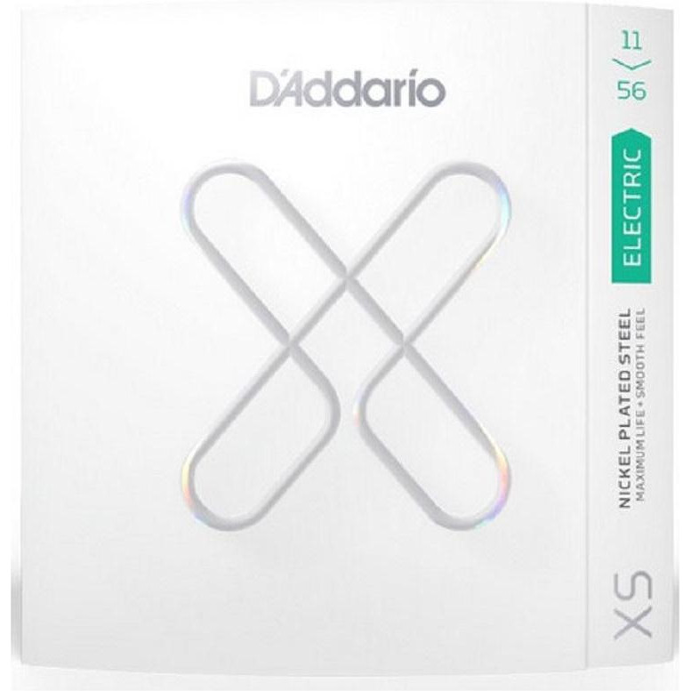 D'Addario XS Coated Electric Guitar Strings Medium Top / Extra Heavy Bottom (11-56)  XSE1156 - зображення 1