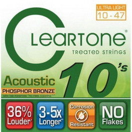 Cleartone 7410 Acoustic Phosphor Bronze Extra Light 10-47 (7410)