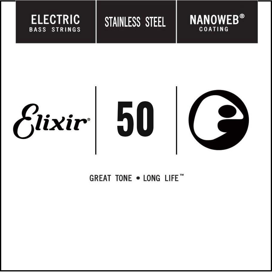 Elixir Струна  13351 Nanoweb Stainless Steel Electric Bass String .050 - зображення 1