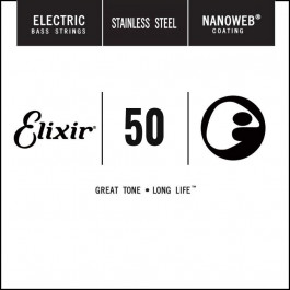   Elixir Струна  13351 Nanoweb Stainless Steel Electric Bass String .050