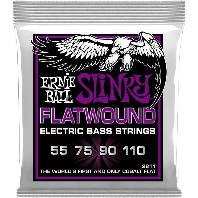 Ernie Ball 2811 Cobalt Slinky Flatwound Bass 55/110 - зображення 1